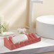 thumbnail image 5 of Jabonera de silicona con diseño de drenaje rápido | Forma de piano de cola | Antideslizante, duradero, fácil de limpiar | Jabonera de pared para ducha, lavabo, baño, cocina | 7,99 x 2,75 x 1,57, 5 of 5