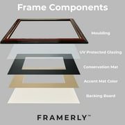 Framerly - John Jay Criminal Justice Diploma Frame with Navy and Gold Mat