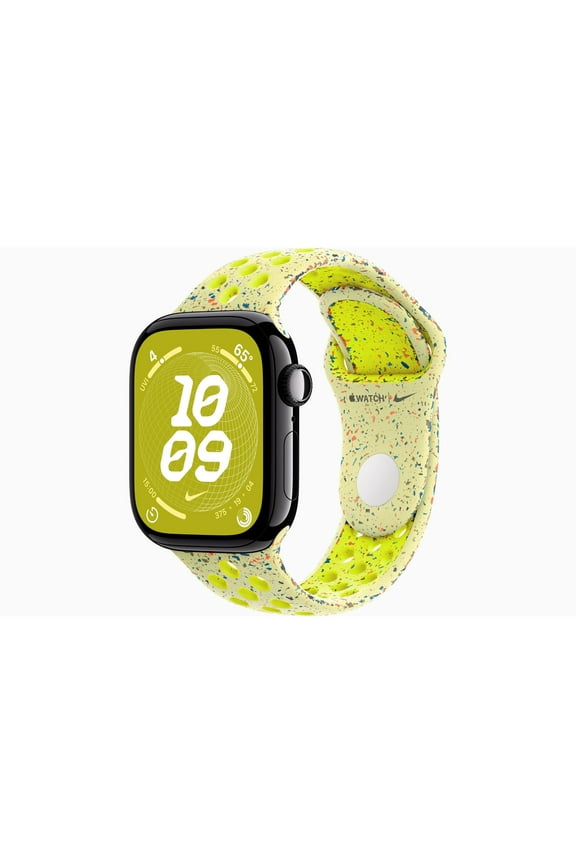 Restored Apple Watch Series 10 GPS 42mm Jet Black Aluminium Case with Volt Splash Nike Sport Band (Refurbished)