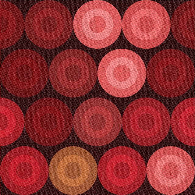 Ahgly Company Tapis d'Aire Intérieur Lavable à la Machine, Carré, Transitionnel, Rouge, 6 Pieds Carré