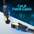 thumbnail image 3 of Cable de conexión Vention CAT8 40Gbps Cable chapado en oro Cable blando de PVC, 3 of 8