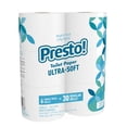 thumbnail image 1 of Papel higiénico Presto! de 2 capas, ultra suave, 6 rollos mega, 1 of 5