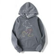 thumbnail image 2 of Mickey Mouse Line Pop Unisex Hoodie Cartoon Fashion Couple Oversized Sweatshirt Tops Spring Autumn Pullover, 2 of 6
