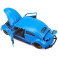 thumbnail image 3 of Volkswagen Van Samba & Volkswagen Beetle & Flatbed Trailer Blue "Kool Kafers" Set of 3 pcs 1/24 Diecast Model Cars by Maisto, 3 of 4