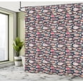 thumbnail image 4 of Ambesonne Nautical Shower Curtain, Marine Ornate Fish Doodle, 69"Wx70"L, Multicolor, 4 of 4