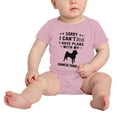 thumbnail image 2 of Sorry I Can't I Have Plans With My Chinese Shar-Pei Love Pet Dog Funny Baby Romper Infant (Pink, 12-18 Months), 2 of 5
