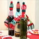 thumbnail image 1 of Juego de 3 mini fundas para botellas de vino de Navidad, gorros y bufandas de Papá Noel de Navidad, disfraz de botella de vino pequeña para adornos navideños, fiesta, 1 of 5