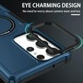 thumbnail image 6 of Magnetic Phone Case for Samsung Galaxy S23 Ultra Compatible for Magsafe, Military-Grade Shockproof Protective Case with Built-in Magnet Circle for Samsung Galaxy S23 Ultra, MS Navy Blue, 6 of 18