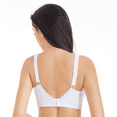 thumbnail image 2 of BIMEI Women's Mastectomy Bra Pockets Wireless Post-Surgery Invisible Pockets for Breast Forms Everyday Bra Plus Size Bra 9818,White, 34C, 2 of 7