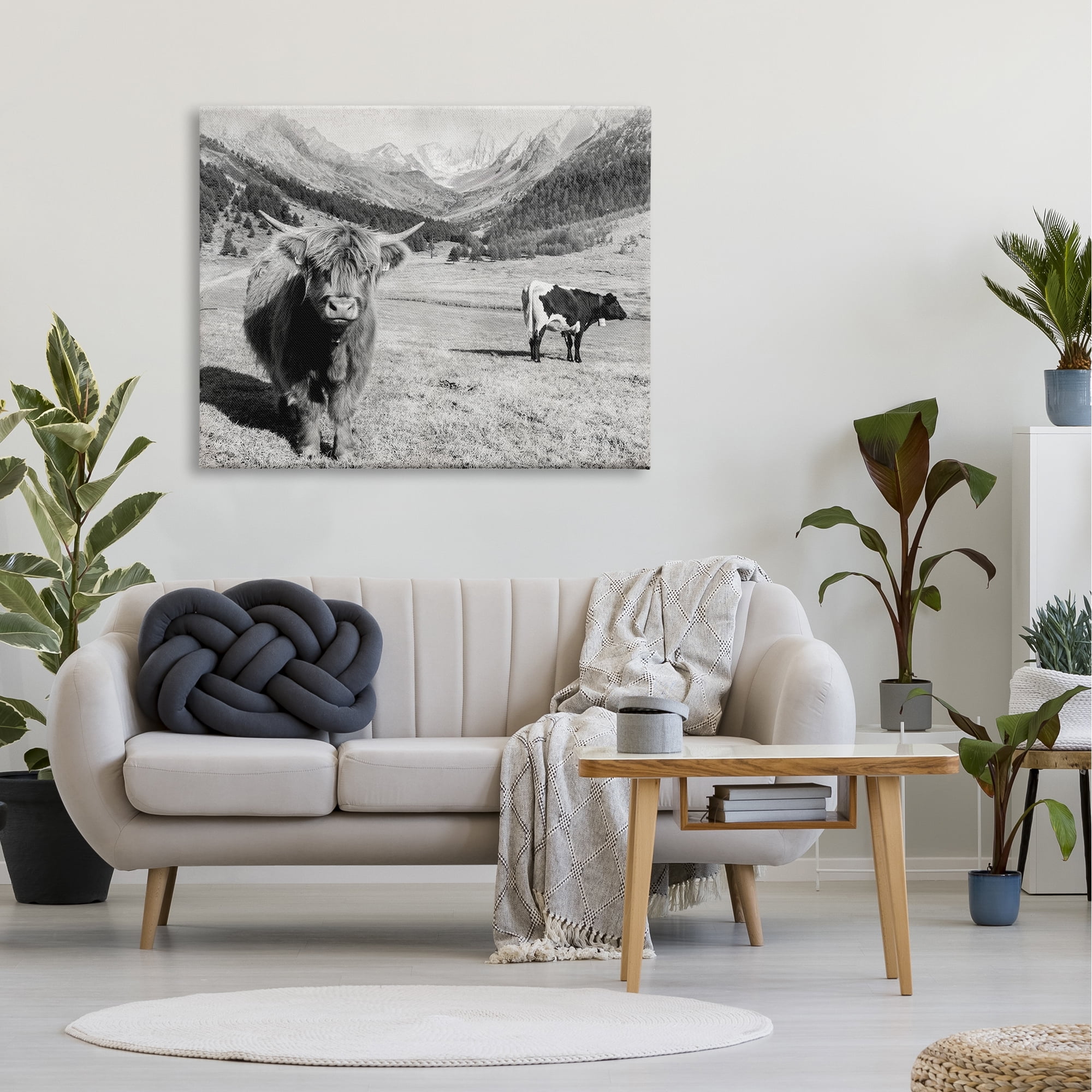 Stupell Industries Curious Ox Clueless Cow Sublime Farm Plains,48 x 36, Design by Danita Delimont