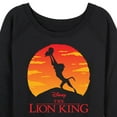thumbnail image 3 of The Lion King - Baby Simba at Pride Rock - Iconic Silhouette - Women's Lightweight French Terry Long Sleeve Shirt, 3 of 5