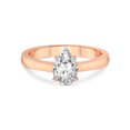 thumbnail image 4 of 3 Carat IGI Certified Pear Shape Lab Grown Diamond Engagement Ring | 14K Rose Gold |Elsa Hidden Accents Solitaire Lab Diamond Ring | FG-VS1-VS2 Quality Friendly Diamonds, 4 of 6