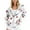 White, variant on WXLWZYWL Winter Coats for Women Plus Size Women'S Casual Printed Long Sleeve Zipper Hooded Tops Blouse with Pocket Sweatshirt Jackets