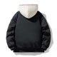 thumbnail image 4 of Ceisia Men's solid color warm hooded coat long sleeve outerwear Gift, 4 of 5