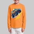 thumbnail image 2 of WXFAZCVU Boys Shirts Cotton Long Sleeve Graphic Tees Crew Neck T Shirts Kids Trendy Clothes Size 5-6 Years, 2 of 4