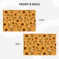 thumbnail image 3 of Placemats Set Of 4 / 6, Modern Wood Grain Sunflower Placemats For Dining Table Indoor/Outdoors Heat Resistant Washable Placemats 18" X 12", 3 of 8