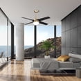 thumbnail image 3 of 48" 4 Blade Indoor Ceiling Fan with Light, Works with Phone App and Voice Control, 3 of 8