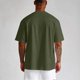 thumbnail image 5 of Camisa de manga corta oversize de verano para hombre: color liso, poliéster, hombros redondeados, tallas S-XXXL para uso informal y fiestas, 5 of 5