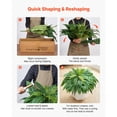thumbnail image 6 of Artificial Fern 2-Pack, 45 Inch Lifelike Silk and PE Plant, Dense Foliage, Weather-Proof LDPE Branches, Hang or Lay Flat, Low Maintenance for Indoor Outdoor Decor, 6 of 7