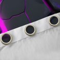 thumbnail image 4 of jejeloiu Neon Geometric Honeycomb Blackout Curtains Set of 2 (52x84 Each),Modern Abstract Art Window Curtains,Purple Blue Black Curtains and Drapes For Boys,Super Cozy Room Decor, 4 of 6