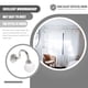 thumbnail image 5 of EeaseMX 2 ganchos de pared para cortinas con borlas de cristal transparente, multiusos, para colgar abrigos (plateados), 5 of 7