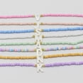 thumbnail image 4 of Gargantilla de cuentas bohemias para mujer, collar hecho a mano con inicial de 26 letras, colgante de concha, cadena de cuello de Color caramelo, accesorios de joyería de moda, 4 of 4