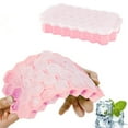 thumbnail image 1 of npkgvia Hot sale!Ice Cube Mold,Ice Tray,,Kitchen GadgetsFaveolate Shape Ice-Cube Maker Ice Tray Ice-Cube Mold Storage Containers,Pink, 1 of 7