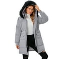 thumbnail image 4 of YouLoveIt Women Winter Long Coat Thickened Parka Coat Hooded Long Coat Down Puffer Jacket Outwear Coat Plus Size Warm Hooded Jacket Windproof Outcoat, 4 of 8