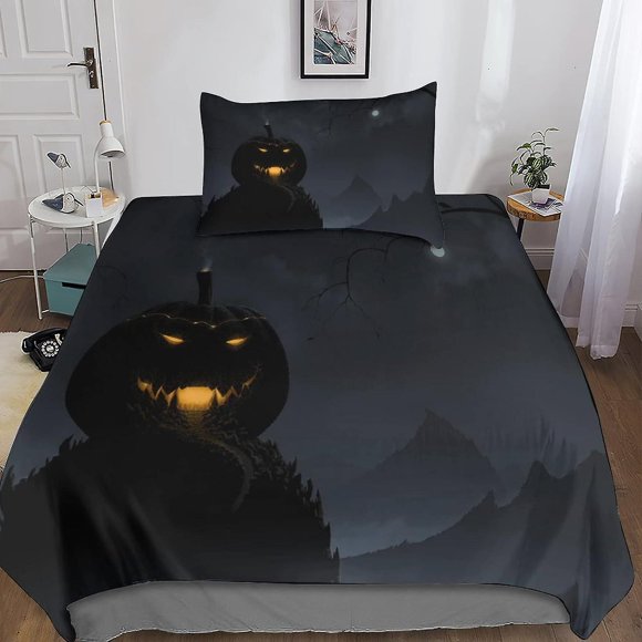 All Saints' Day Printed Bedding Set, Holiness Duvet Cover, Microfiber Bedding Set, Pillowcase With Zipper, Pieces For Adults And Children 135*200 Cm