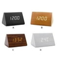 thumbnail image 4 of Reloj digital Methold para dormitorios con 3 alarmas color madera, 4 of 6