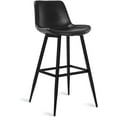 thumbnail image 6 of Dycanpo 30” Counter Height Bar Stools Set of 2, Modern Faux Leather, for Home Kitchen, Black, 6 of 9