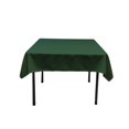 thumbnail image 1 of LA Linen TCpop58x58-GreenHuP20 Polyester Poplin Square Tablecloth, Hunter Green - 58 x 58 in., 1 of 5