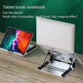 thumbnail image 3 of Support pour Ordinateur Portable Hauteur Réglable Aluminium Pliant pour Tablette Ordinateur Portable Support de Refroidissement pour 8-18 Pouces, 3 of 5