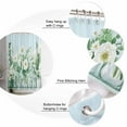 thumbnail image 5 of 60x72 Inch Shower Curtains for Bathroom White Floral Vases Fabric Bath Curtain Decor Tulip Spring Flowers Blue Waterproof Restroom Curtains Shower Set Accessories with 12 Hooks 60 Inch, 5 of 6