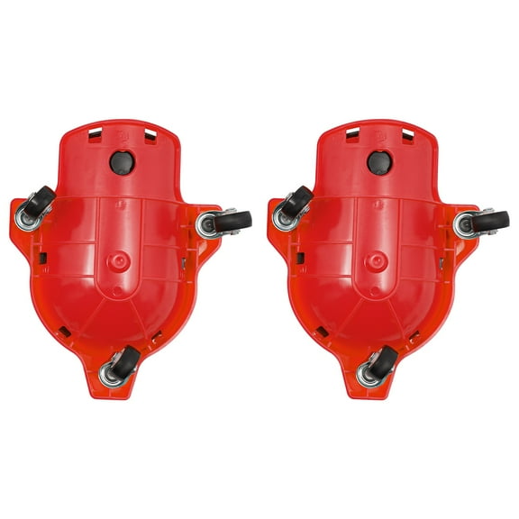 Rolling Knee Pads Flexible Sliding Knee Pads with Adjustable Straps Red Ideal Gift to Move Easily and Protect Knees ABS, Silicone, Sponge