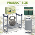 thumbnail image 3 of LAVFOX  2-in-1  Heavy Duty Garden Kneeler Stool, Foldable Bench Seat with Wider EVA Pad and Tool Bag, 3 of 8
