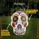 thumbnail image 2 of Inflable de Halloween Catrina Calavera Día de Muertos Artego con led 1.4m, 2 of 8