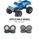 thumbnail image 4 of Vogacara RCGOFFLOW 4 Uds llantas de plástico resistentes al desgaste llantas para 1/24 Rc llantas neumático FMS FCX24 RC pieza de coche Kits de construcción modelo Negro, 4 of 6