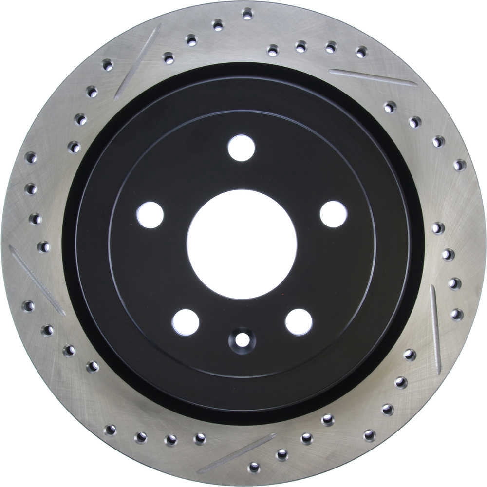 StopTech Slotted & Drilled Sport Brake Rotor Fits select: 2013-2015 CHEVROLET CAMARO, 2008 CADILLAC CTS