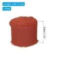 thumbnail image 2 of Uxcell 1.5" x 5 Yard Fringe Chiffon Silk Ribbon 3 Rolls Handmade Frayed Ribbon, Red, 2 of 6
