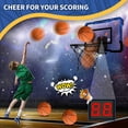 thumbnail image 2 of Indoor Basketball Hoop for Kids, Over The Door Basketball Hoops, Mini Hoop with Scoreboard & 3 Balls, Basketball Toys Gifts for 5 6 7 8 9 10 11 12 Year Old Boys Girls Teens, 2 of 9
