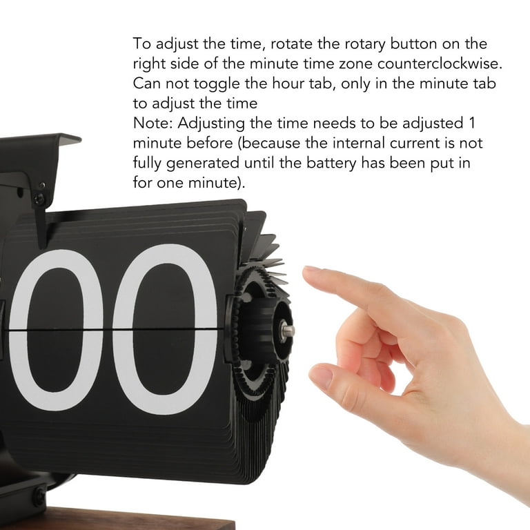 Modern Retro Auto Flip Table Clock Stylish Digital Tischuhr Wecker Uhr