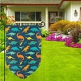 thumbnail image 3 of Wukai Colorful Dinosaur Print Garden Flag 12.5x18 Inch Double Sided Sun-resistant Rain-resistant, Wrinkle-resistant Colorfast(Only Flag), 3 of 7