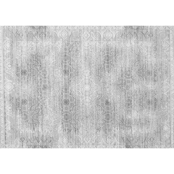 Ahgly Company Indoor Rectangle Persian Gray Traditional Area Rugs, 5' x 7'