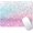 Pink Blue Sparkly, variant on Pink Blue Sparkly Mouse Pad Cute, Rectangle Non-Slip Rubber Glitter Bling Gradient Mousepad for Kids Girls, Laptop Computer Mouse Pads, 9.5 X 7.9 Inch