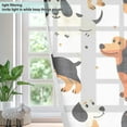thumbnail image 4 of Cartoon Happy Dachshund Dogs Blackout Curtains Thermal Insulation 63 inch Grommet for Bedroom Living Room Bathroom Kitchen Windows 2 Pack, 4 of 6