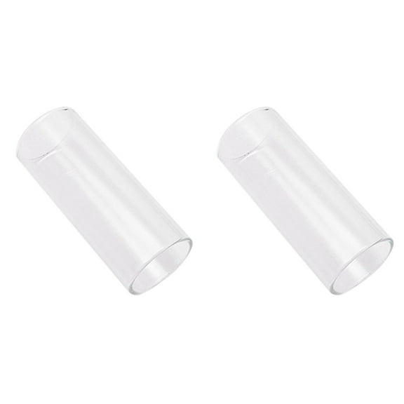 2 Pieces Guitar Slide Best Glass Acoustic Accesories Bass Accessories Medium Bottleneck for Teens