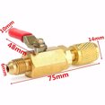 thumbnail image 3 of fashionhome Random Color Replacement for Car R410a R134a A/C Charging Hoses HVAC 1/4inch Shut Ball Valve, 3 of 6