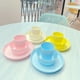 thumbnail image 5 of Vajilla De Plástico De Colores Aleatorios, Juego De Picnic Reutilizable Y Fiesta, 4 Tazas, 4 Tazones Y 4 Platos Para Niños Y Niñas 12 Unids/Set Yuarrent BA000894-00, 5 of 6