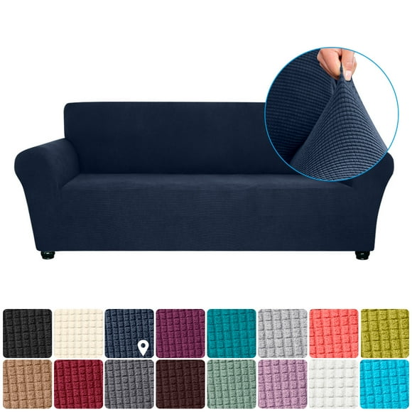 Yeacher Housse de Canapé Extensible en Spandex Antidérapante Douce Housse de Canapé 3 Places Lavable pour Salon